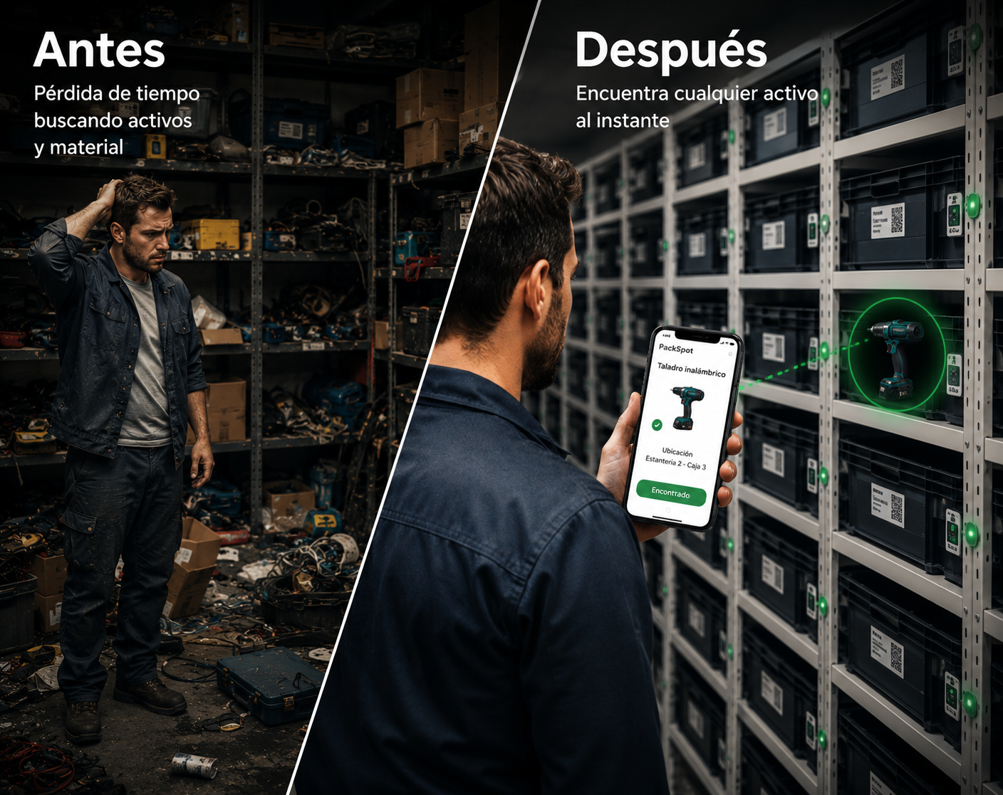 🏭 Encuentra cualquier activo al instante